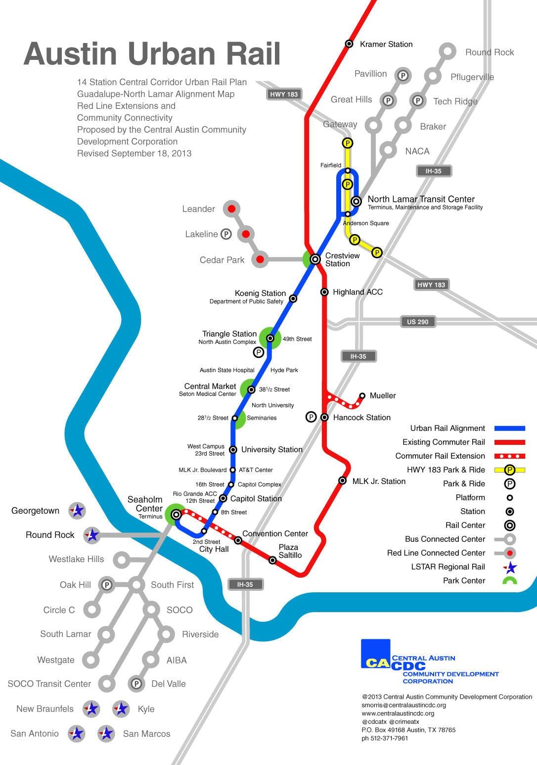 Austin metrou hartă