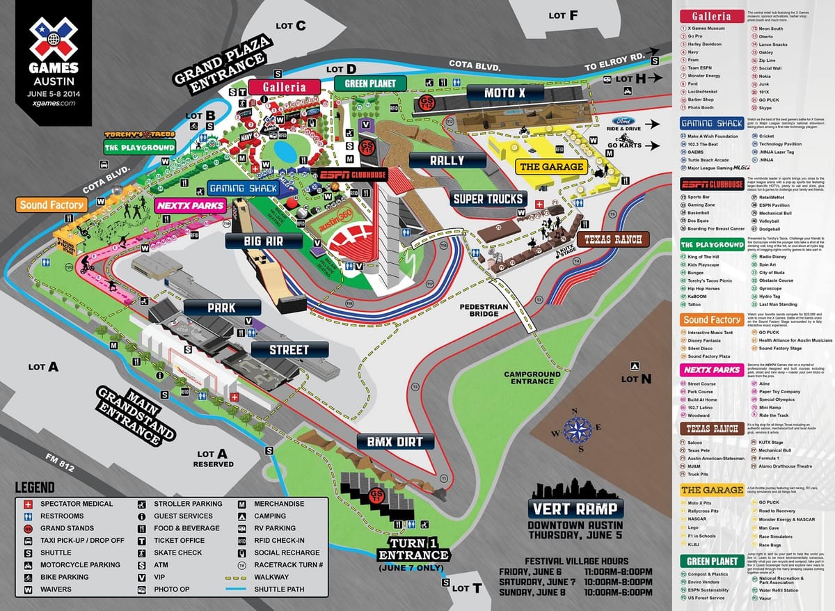 COTA harta Austin