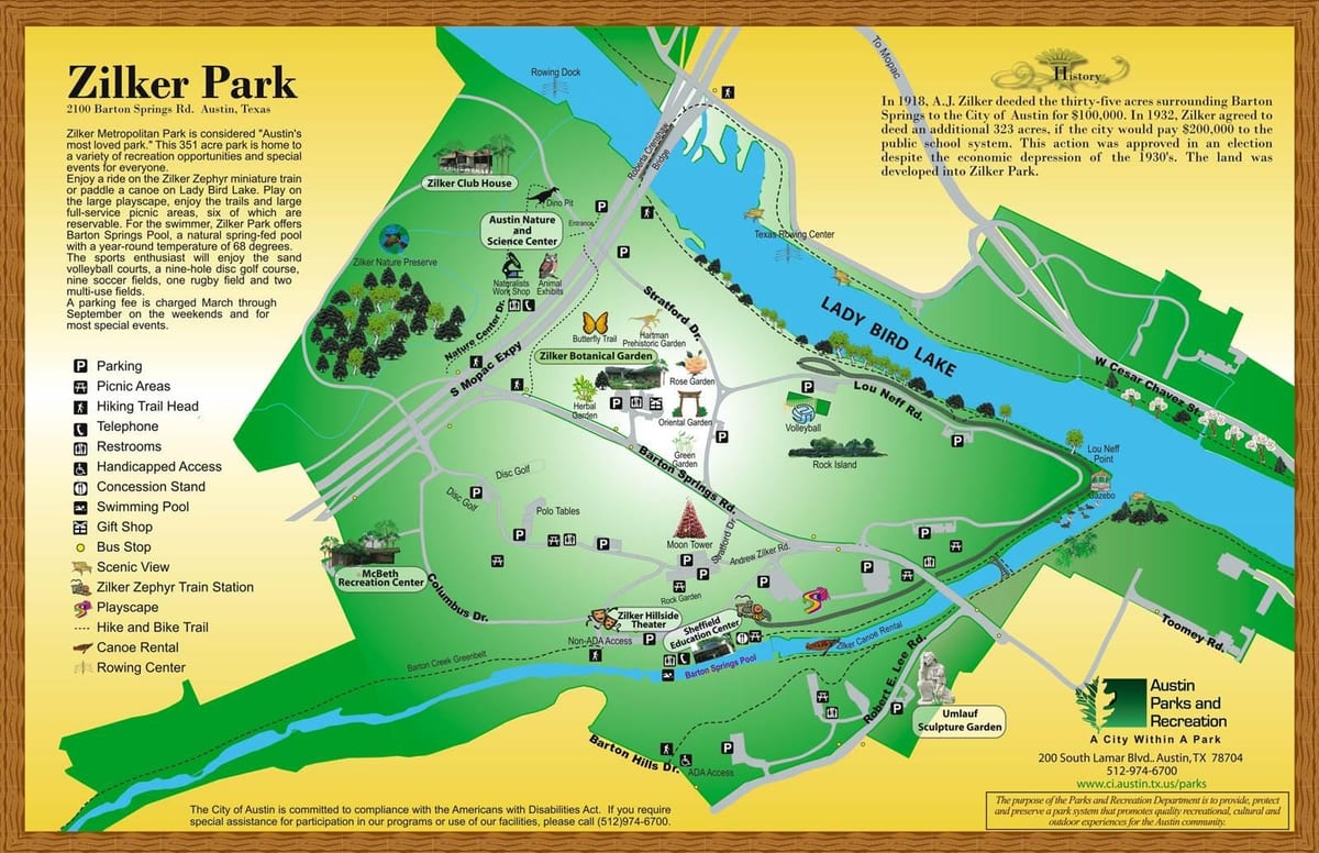 harta Zilker park