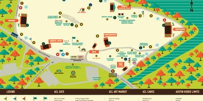 Harta Austin ACL festival