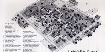 Austin college campus hartă