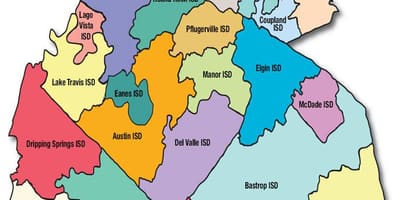 Școala de circumscripție harta Austin