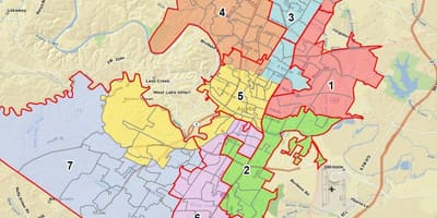 Harta Austin ISD