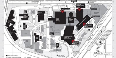Harta Austin spital
